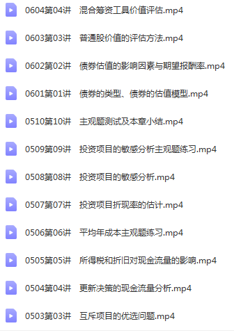 2021中华会计师网-财务管理课程基础精讲班-达江-2