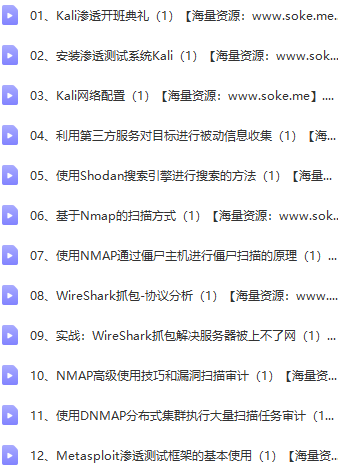 Kali零基础 Web 安全渗透工程师实战就业班-4