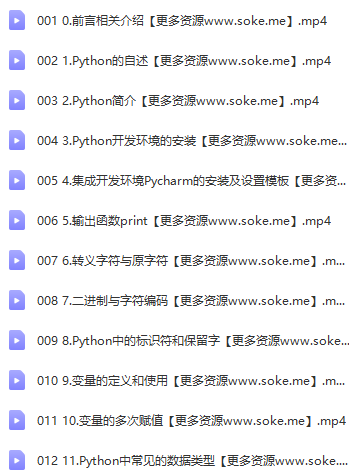 马士兵教育-入门到精通 Python全栈开发教程|价值13980元|完结-1