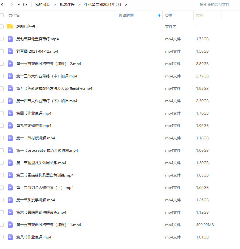 生秳ipad插画2021年5月结课【有笔刷素材】