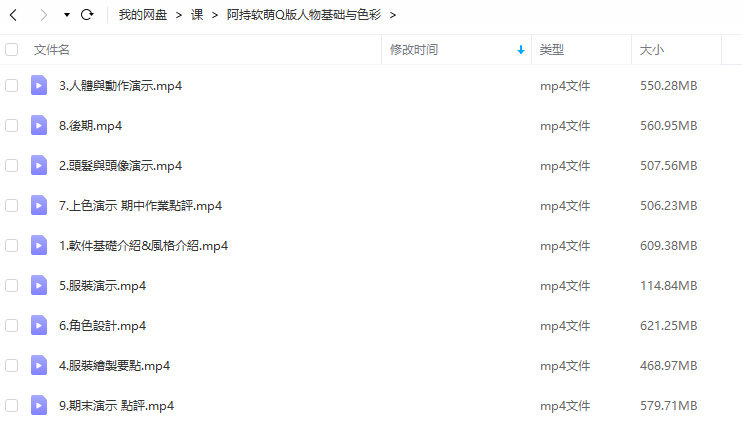 阿持 软萌Q版人物基础与色彩