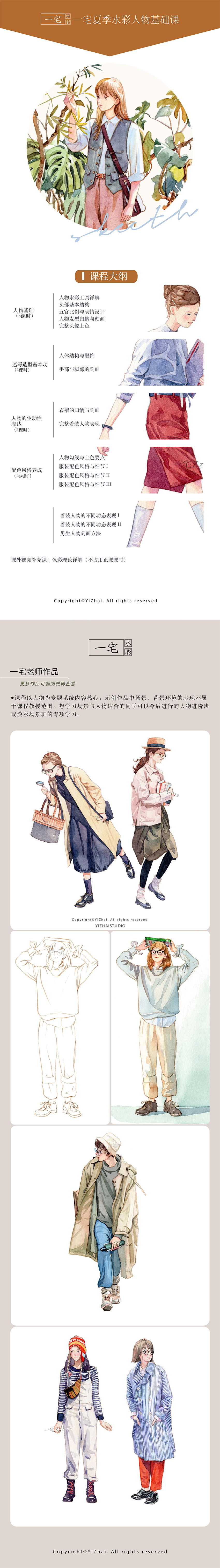 一宅 夏季水彩人物班