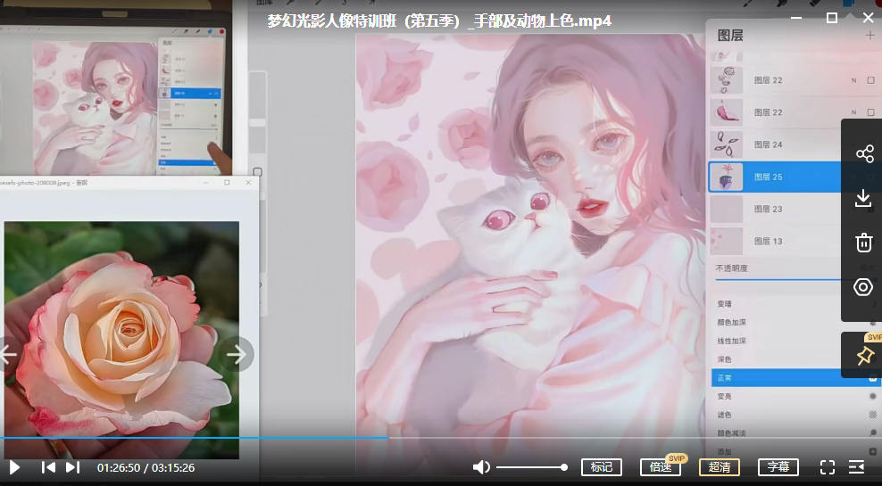 杜鹃 梦幻光影人像特训班ipad插画课第五季