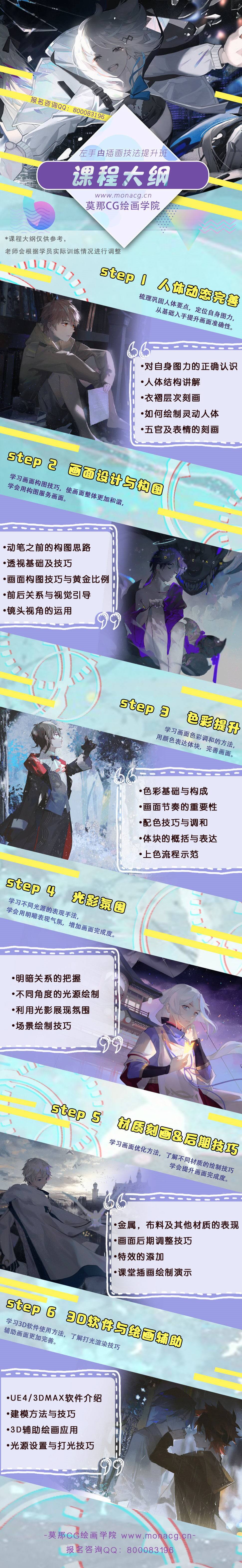 莫那CG 左手甴 插画技法提升班