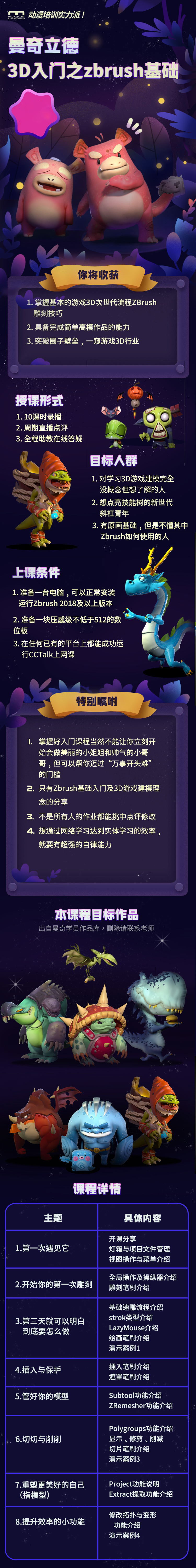 曼奇立德 次世代3D入门课之zbrush基础