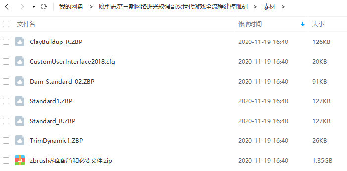 zbrush魔型志第三期网络班光叔强哥次世代游戏全流程建模雕刻