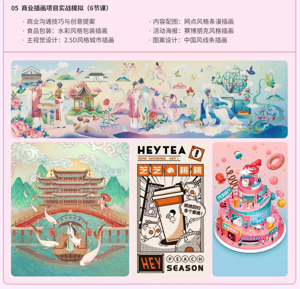 嘎罗实用商业插画全能班第3期罗雨舒第三期【全套完整有素材】
