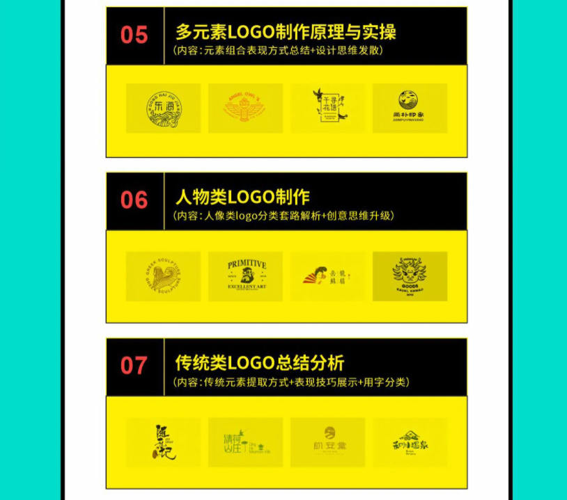付顽童LOGO品牌标志设计特战营2021年8月【有素材】