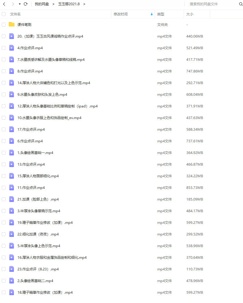 【玉玉卿】头像团练营第二期2021年8月结课【有笔刷】