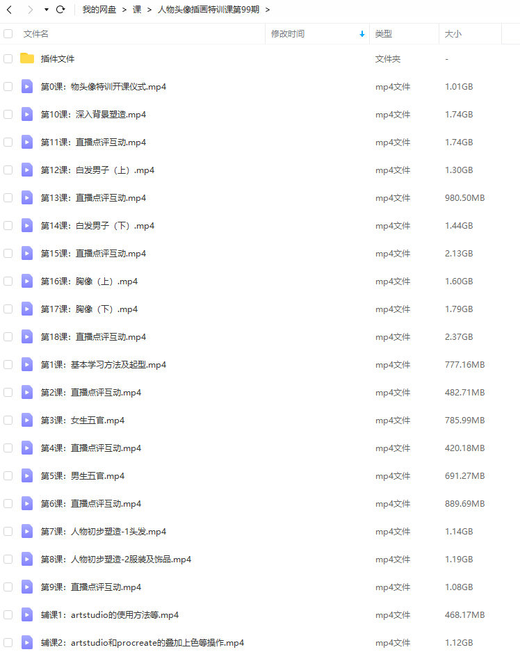 2022画酿幸福萤火第99期人物头像插画特训课【只有视频无笔刷】