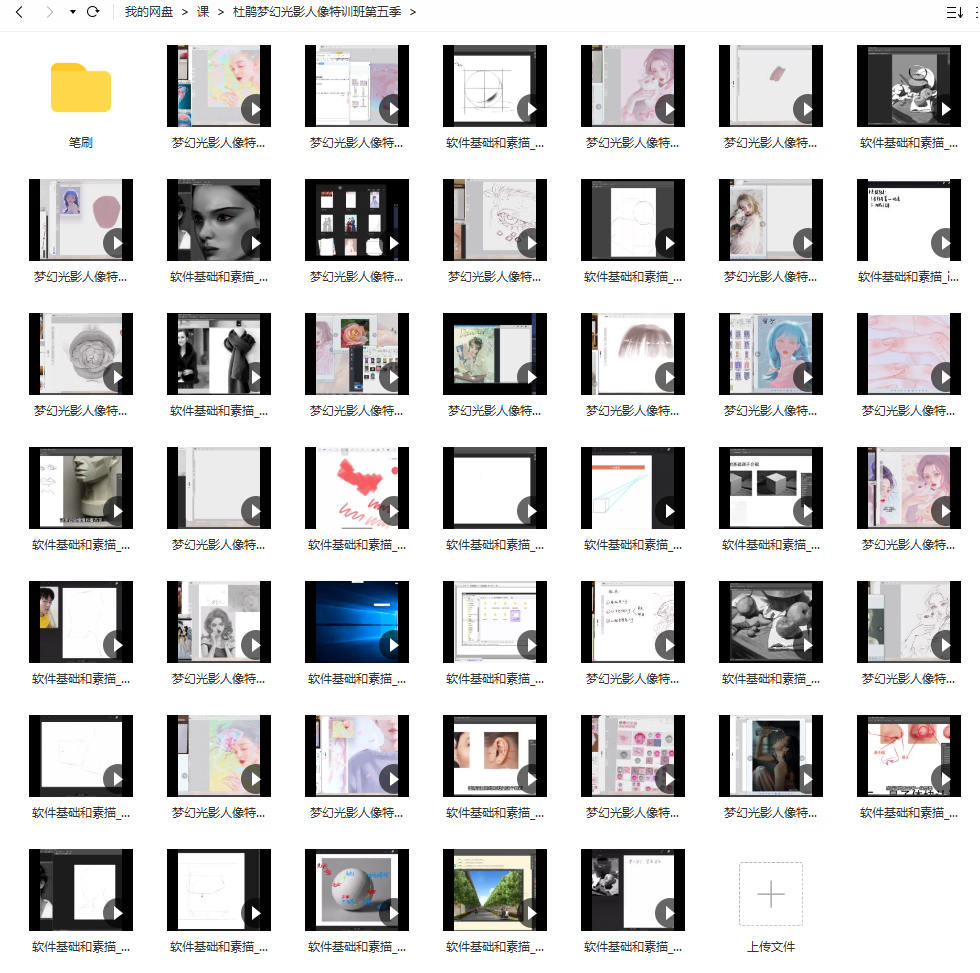 杜鹃2022年梦幻光影人像特训班第五季ipad插画课【画质清晰有笔刷】