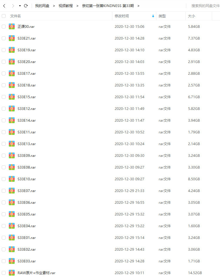亲切第一张蕾KINDNESS第33期(全套完整有素材2020年5月结课)