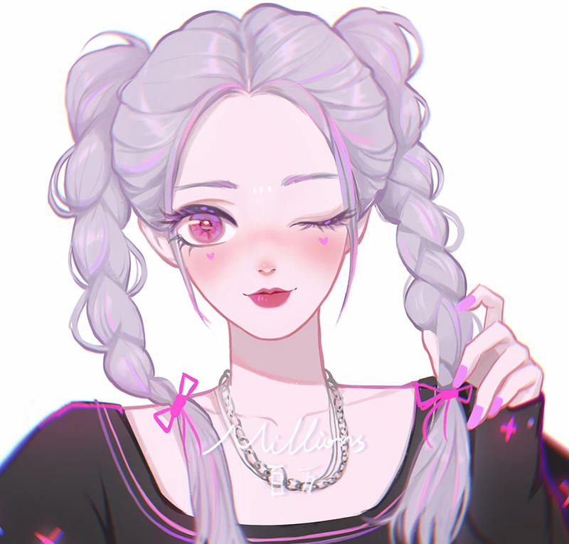 【MiLLions百万】 第二期少女头像团练ipad插画课【有笔刷素材】