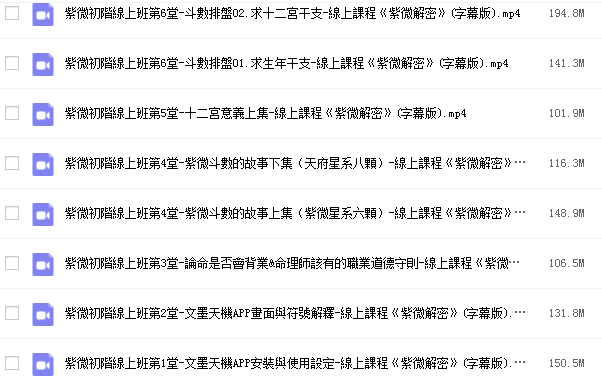 陈明业紫微初階《2021年線上課程》插图