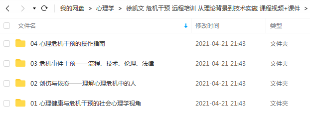 徐凯文的危机干预心理课插图