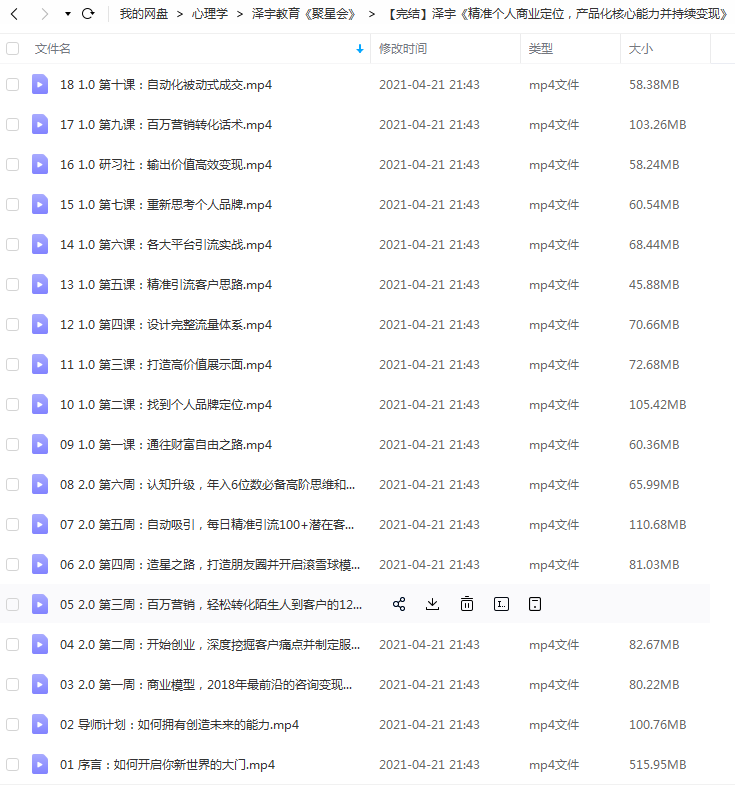 泽宇教育精准个人商业定位，产品化核心能力并持续变现网课资源插图