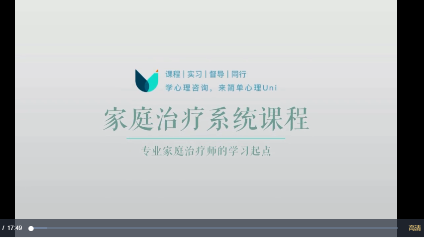 家庭治疗系统课程插图