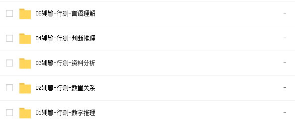 中公辅警-行测-基础专项班网课资源插图1