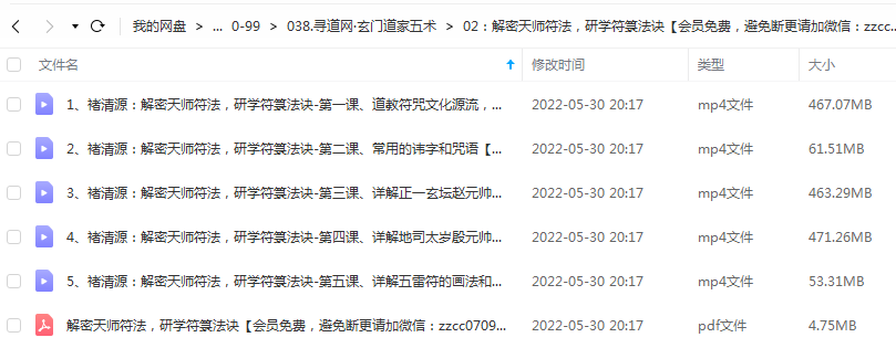 褚清源 天师符法 百度网盘插图1