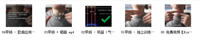 kin唱歌教练一招解决大白嗓视频课程百度云插图