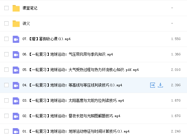 2022高三孙国勇地理暑假班网课资源.png