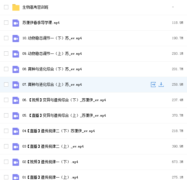 2022高三苏萧伊生物春季班网课资源.png