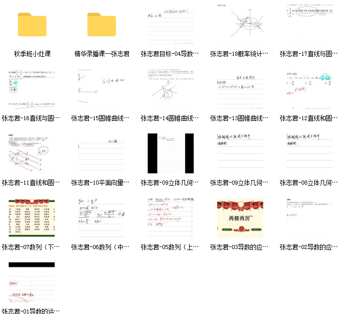 2022高考张志君数学秋季班网课资源.png