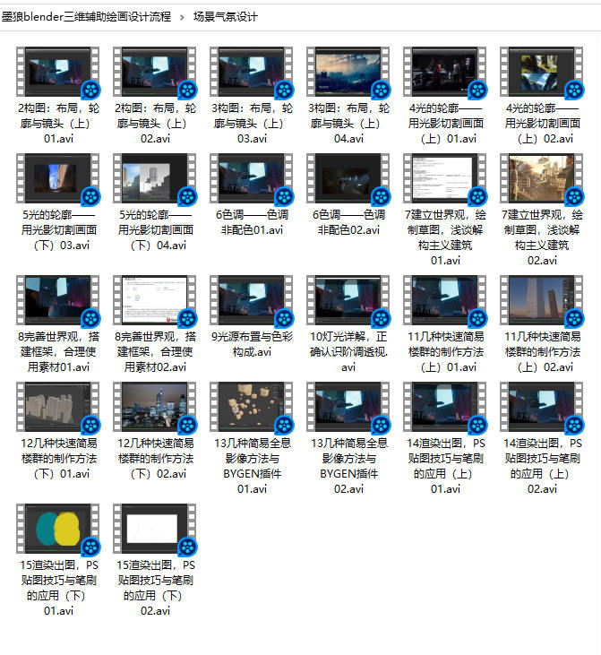 墨狼blender三维辅助绘画设计流程2019年10月【超清有素材】插图3