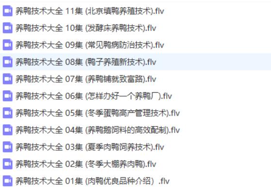 养鸭技术大全1.04GB