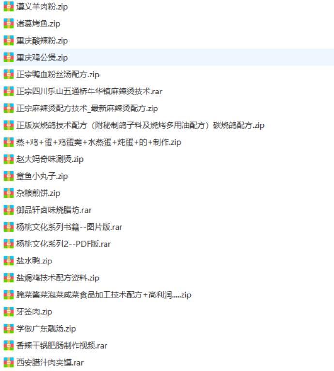 小吃技术大全 36.80GB
